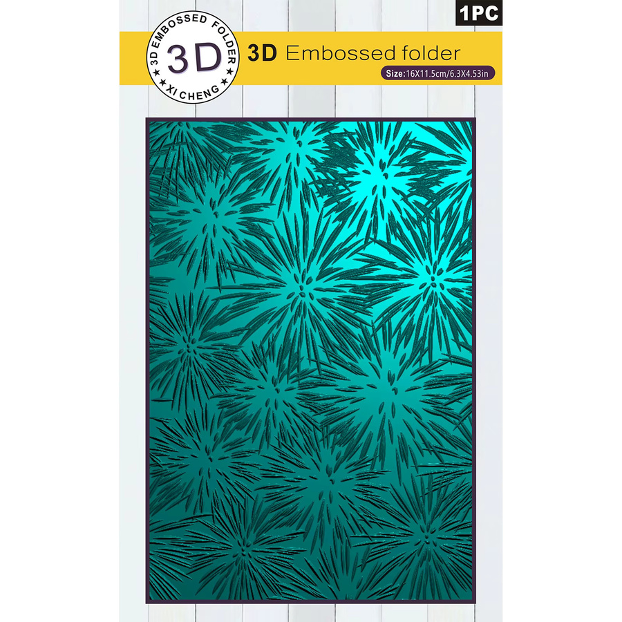 DIY-Kunststoffschablone mit 3D-Blumentextur und natürlichem Musterdesign für Karten und Papierhandwerk - Bild 2