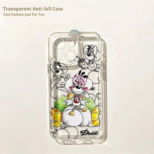 Cartoon Diddls Mäuse Handyhülle für Samsung Galaxy S26 S25 S24 S23 S22 S21 S20 FE Note20 Note10 Edge Plus Ultra Lite 5G in Transparent - Bild 1