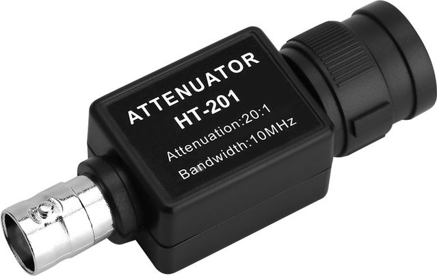 Neoglint HT201 Passiver Signaldämpfer 20:1 mit 10MHz Bandbreite für Oszilloskope in Schwarz - Bild 1