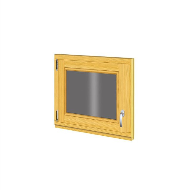 Roro Holzfenster Fichte in Braun oder Beige, Typ Drehen-Kipp, Breite: 68 cm, Höhe: 58 cm - Bild 1