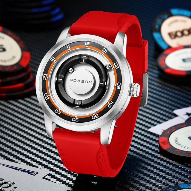 FOXBOX Armbanduhr Quarz, Silikon, Schwarz, Herren - Bild 1