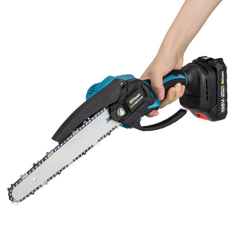 Gisam Bürstenlose elektrische Kettensäge 8 Zoll für Makita 18V Akku, kabellose Handführung-Elektrosäge für die Holzbearbeitung und Gartenarbeit - Bild 4