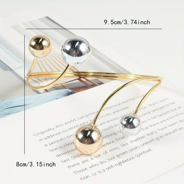 XYKK01 Vintage Vorhang-Haltebänder aus Metall in Beige und Gold für Schlafzimmer und Wohnzimmer - Bild 1