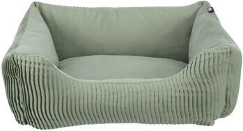 Trixie Katzen-Bett Marley Sofa in Grün mit abnehmbarem Bezug und rutschfester Unterseite, B/T/H: 50 x 50 x 20 cm - Bild 1
