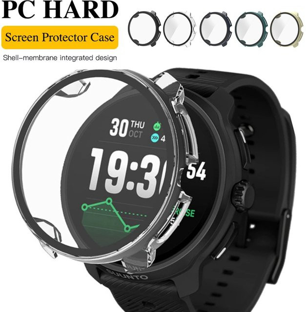 Schutzhülle für Suunto Race 2, Gehärtetes Glas, PC-Gehäuse, Schwarz - Bild 1