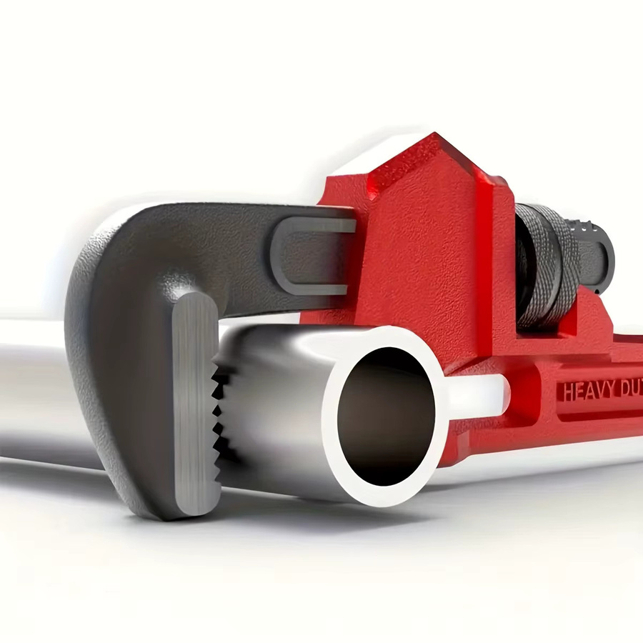 NIUXIANG Rohrschlüssel aus Aluminium in Rot mit verstellbaren Hakenbacken und I-Beam-Griff - Bild 4