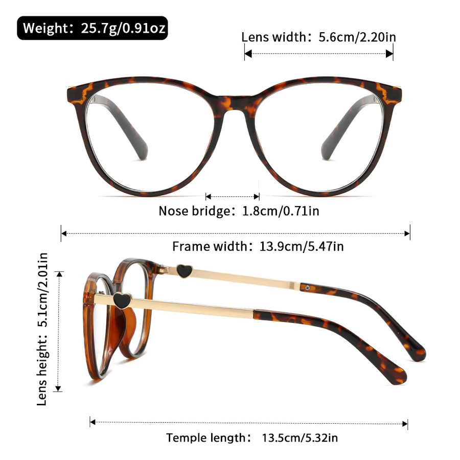 Oyalie Lesebrille, Vollrand, Round, Metall, transparent - Bild 2
