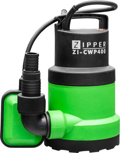 Zipper Flachsaugende Tauchpumpe ZI-CWP400 in Grün mit 7,3 m³/h und 7,5 m Förderhöhe - Bild 3
