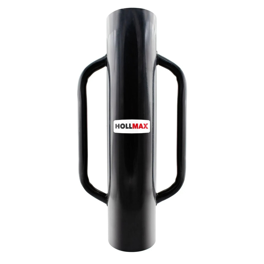 Hollmax Pfahlramme für Zaunpfähle und Pfosten aus Stahl in Schwarz mit 13,3 cm Durchmesser - Bild 2