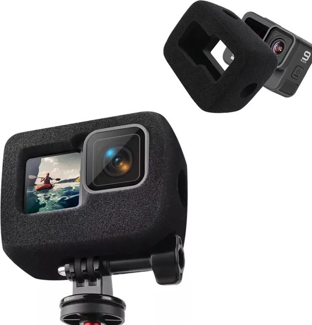 GoPro Windschutzscheiben-Schaumstoffhülle zur Windgeräuschreduzierung für HERO 11 10 9 in Schwarz - Bild 1