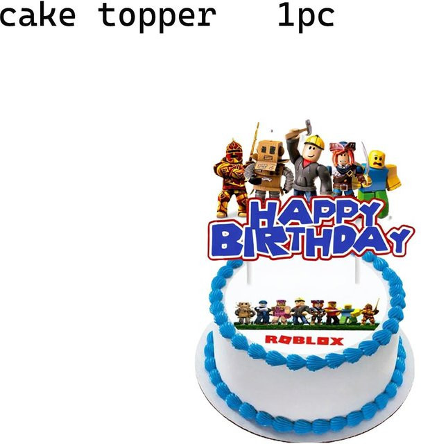 Discover Intime Roblox Kuchenaufsatz, Cupcake-Aufsatz Sets, blue - Bild 1