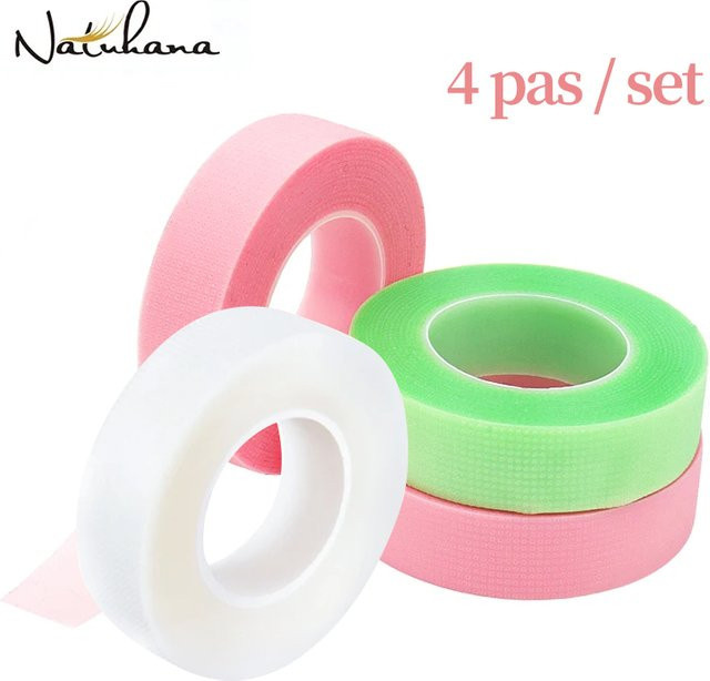 NATUHANA Wimpernklebeband, Gel, Rosa Grün Transparent, 4 Stück, Unisex - Bild 1