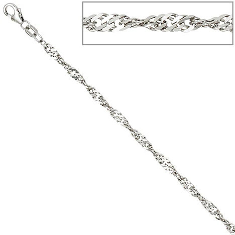 Colfem Singapurkette 925 Silber, 2,9 mm, 42 cm, Unisex - Bild 1