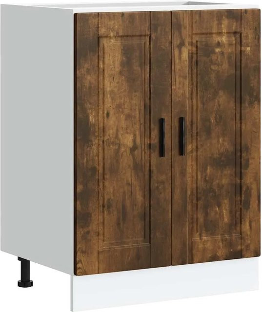 Küchenunterschrank DELUKE THEO in Räuchereiche mit Türen, B/T/H: 60 x 46 x 81,5 cm - Bild 1