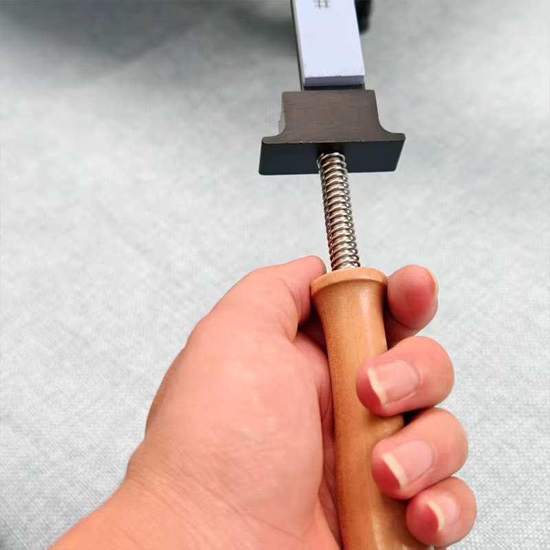 RSCHEF Professioneller Küchenmesserschärfer mit Festwinkel-Diamantschleifstein und Polierstein-Set in Multicolour mit Holzoptik - Bild 3
