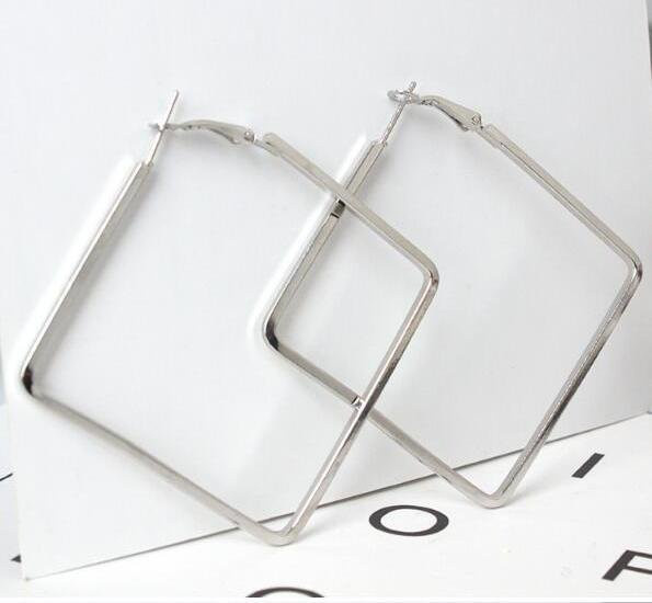Ohrringe Messing, Silber, Damen - Bild 1