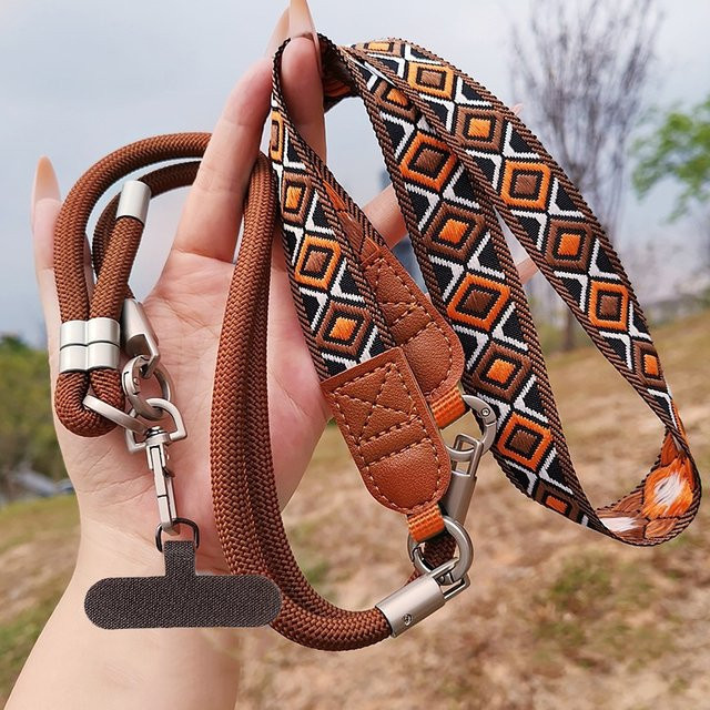 DOLANBIA 3-in-1 Handy-Lanyard und Handgelenkband, verstellbares und abnehmbares Hängeband für Handy und Kamera - Bild 1