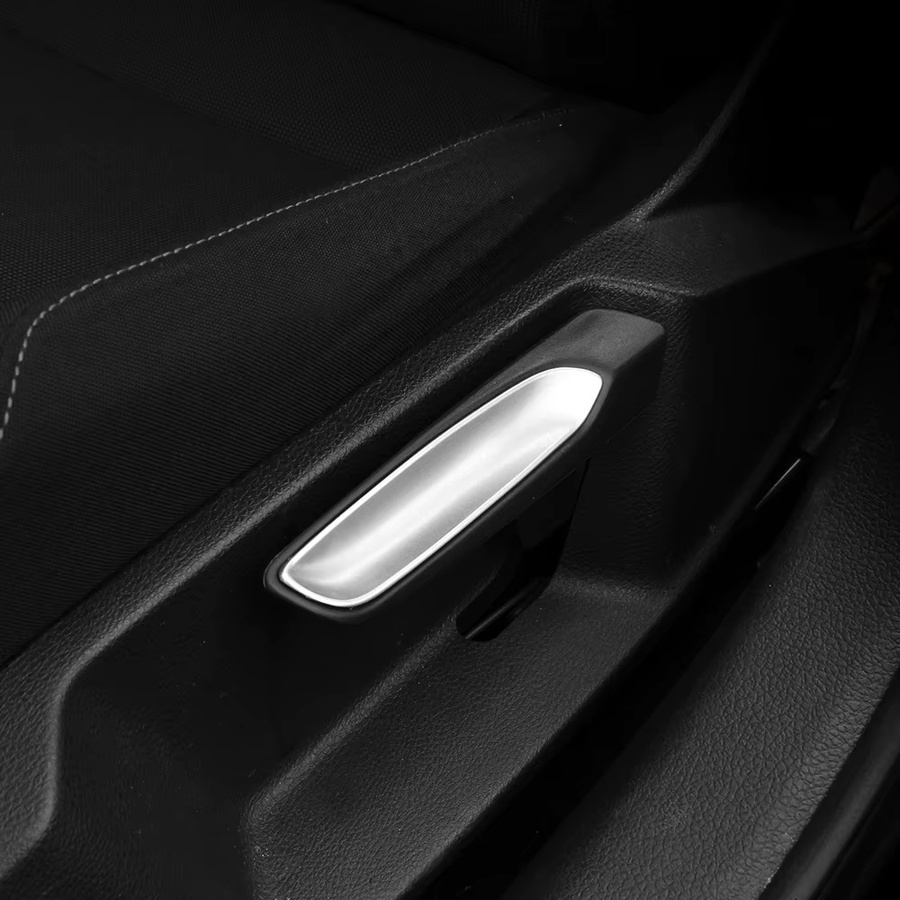 ABS Chrom Vordersitz Einstellknopf Abdeckung Trim Aufkleber für Volkswagen VW Golf 7 MK7 Lamando in Silber - Bild 1
