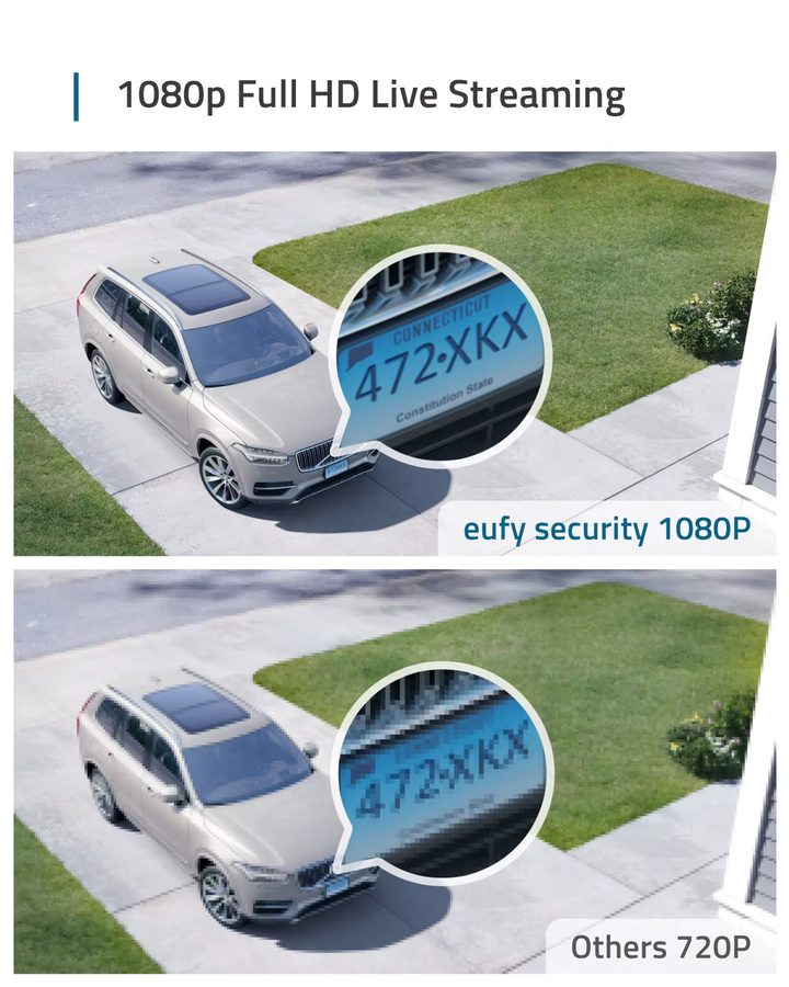 eufy Security by Anker eufyCam 2C Wireless Security Camera, 1080p HD, IP67 wetterfest, Nachtsicht, Weiß - Bild 2