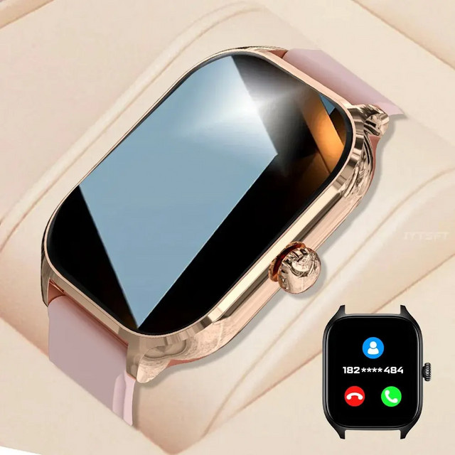 LAXASFIT Smartwatch, Silber, Silikon, Rechteckig - Bild 1