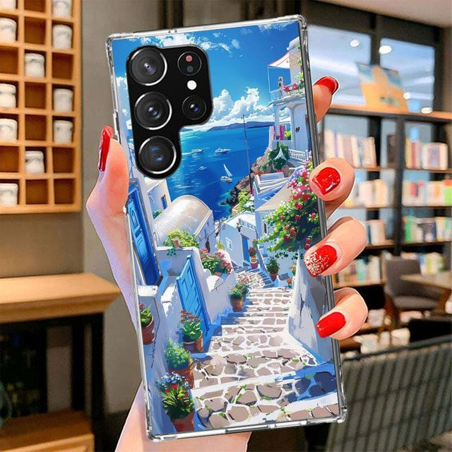 Handyhülle Santorini Design für Samsung Galaxy S26 S25 S24 S23 S22 S21 S20 FE Multicolor - Bild 1