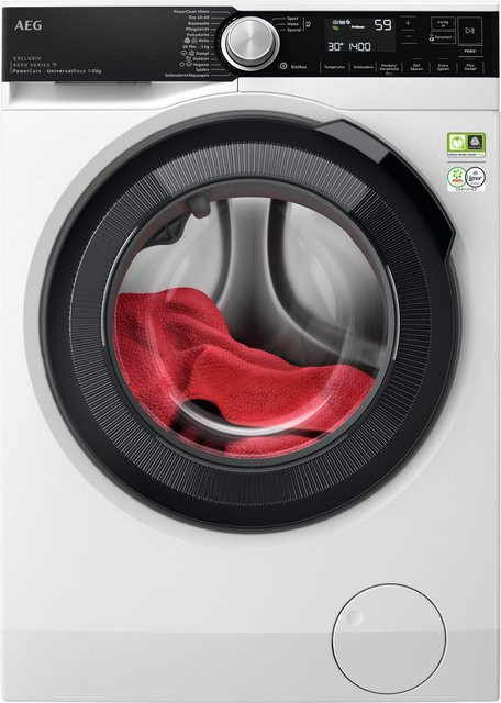 AEG Lavamat LR8EW80409 Waschmaschine mit Frontlader, 10 kg Waschkapazität, 1400 U/min, weiß, mit Smart Home Integration und Aquastop - Bild 1