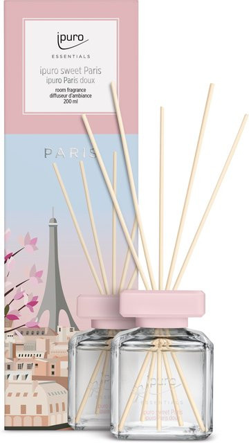 ipuro Raumduft Sweet Paris Reed Diffuser mit floralen und gourmand Noten in Pink und Multicolour - Bild 1