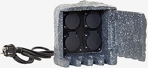 Star Trading Verteilersteckdose in Schwarz und Grau, Breite: 20 cm - Bild 1