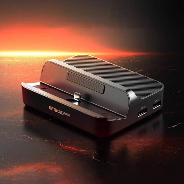 JOCESTYLE 7-in-1 Ladestation für Retroid Pocket 5 Dockingstation mit HDMI und PD-Aufladung, Schwarz - Bild 1