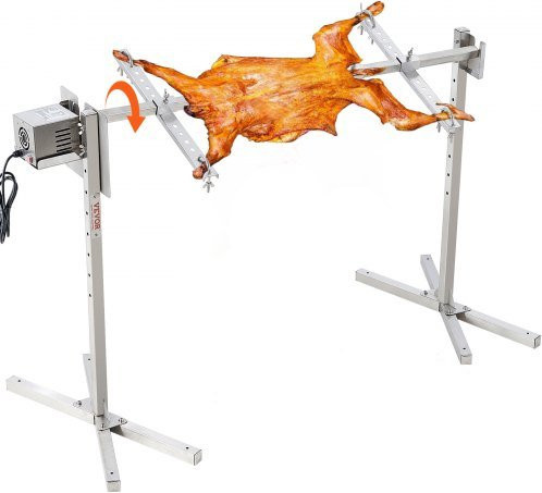 VEVOR Elektrisches BBQ Rotisserie Grill Kit aus Edelstahl für Schwein und Lamm, 116,8 cm - Bild 1