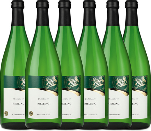 Württemberger Riesling Qualitätswein Weißwein 6 x 1,0 l