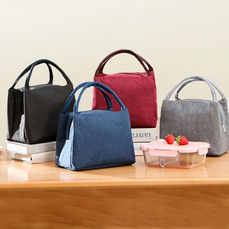 Isolierte Lunch Box Tasche von YJSTY in Schwarz für Picknick und Camping, wasserdicht mit Aluminiumfolien-Isolierung - Bild 6