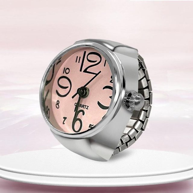 xianyi01 Uhrenring Edelstahl, Roségold, Quarz, Unisex - Bild 1