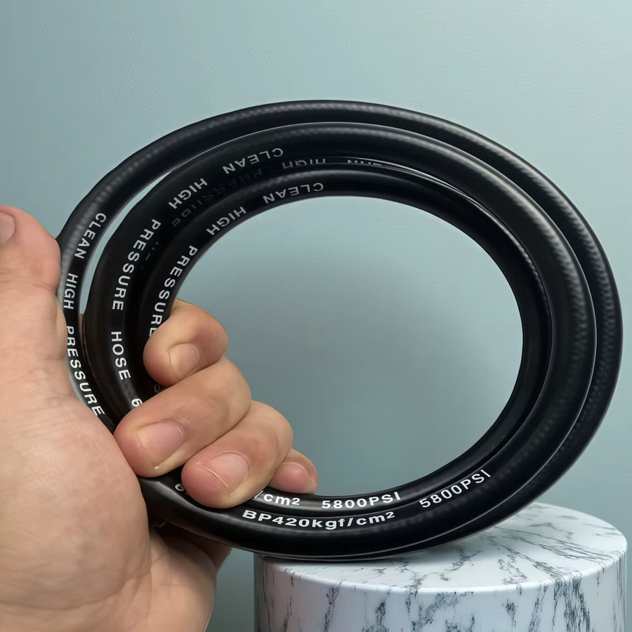 GUYN Kanalisationsdüse für Hochdruckreiniger mit 5800 PSI und 1/4 Zoll NPT Anschluss, Abflussreiniger Schlauch für Karcher und Nilfisk, Schwarz - Bild 3