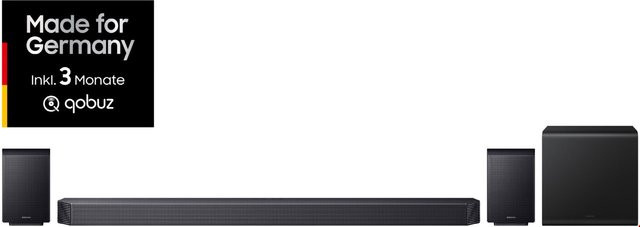 Samsung HW-Q935GF Soundbar System in Schwarz mit Subwoofer und Rücklautsprechern, 5.1.2 Surround Sound, Bluetooth, Wi-Fi und HDMI - Bild 2