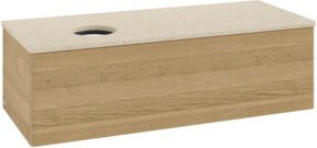 V&B Waschtischunterschrank Antao mit Beleuchtung in Honey Oak, B/T/H: 120 x 50 x 50 cm - Bild 1