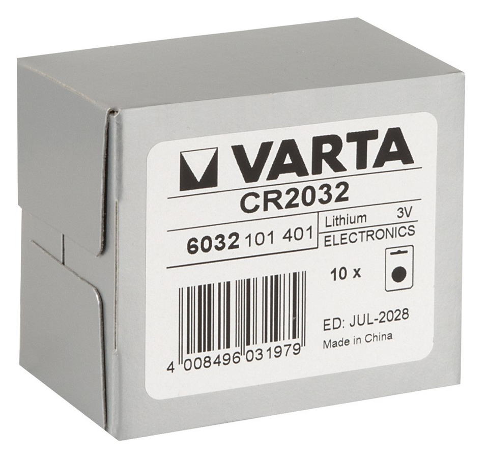 10 Stück Varta CR2032 Knopfzellen in Silber - Bild 2