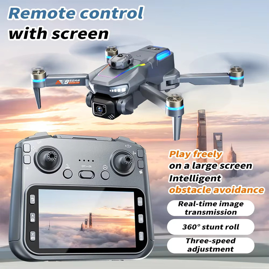 AE19 Faltbare Quadrocopter-Spielzeugdrohne in Grau mit 8K Dualkamera und Hindernisvermeidung - Bild 3