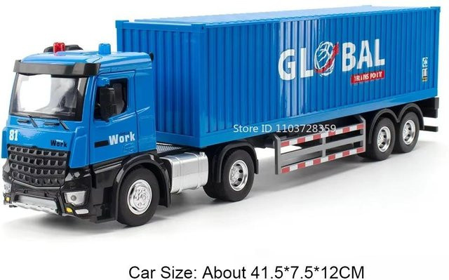 Linyi toy car Container-LKW-Modelle, 1:24, mit Licht und Sound, ab 14 Jahren - Bild 1