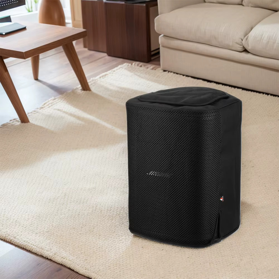 Staubdichte Lautsprecherabdeckung für Bose S1 Pro+ in Schwarz mit Griffklappe und elastischem Band - Bild 2