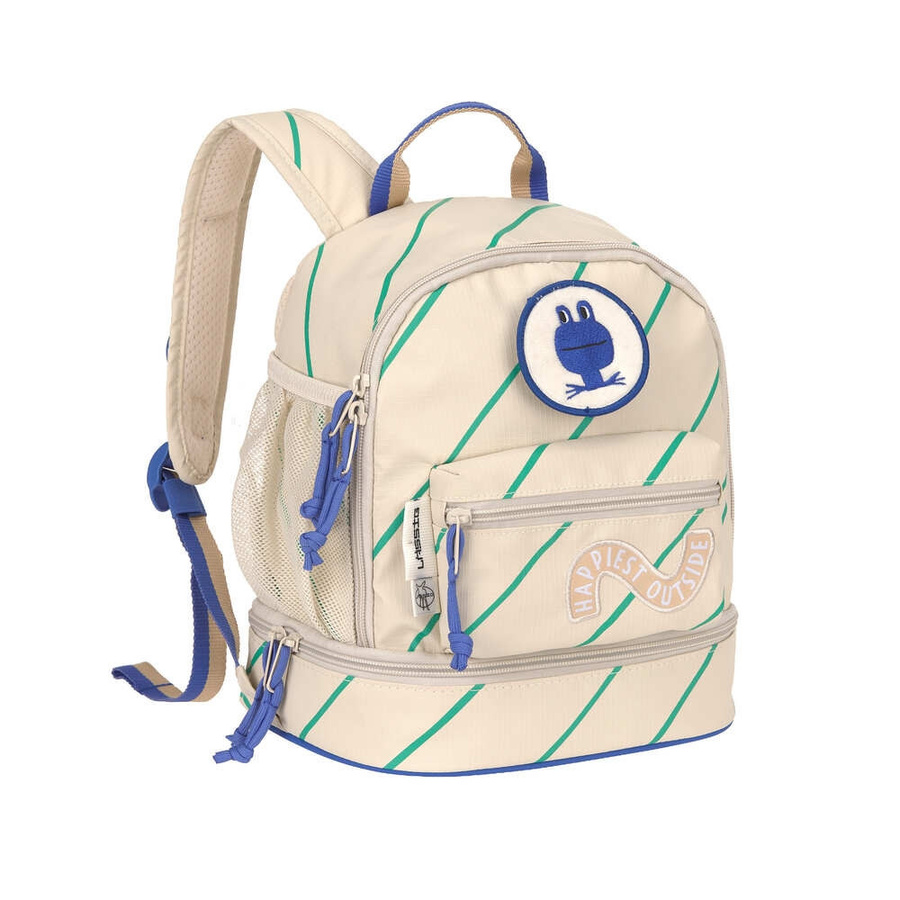 Lässig Kindergartenrucksack Mini Happy Trails Frosch Multicolor B: 27,0 cm, T: 15,5 cm, H: 24,5 cm - Bild 1