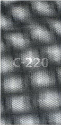 Wolfcraft Gitterleinen aus Silizium-Carbid für Exzenterschleifer, Körnung k220, schwarz - Bild 1