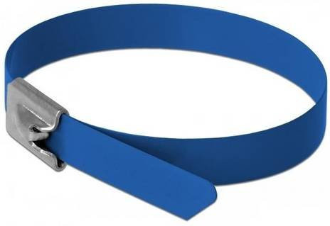 Delock 18798 Edelstahl-Kabelbinder Blau, 10 Stück - Bild 1