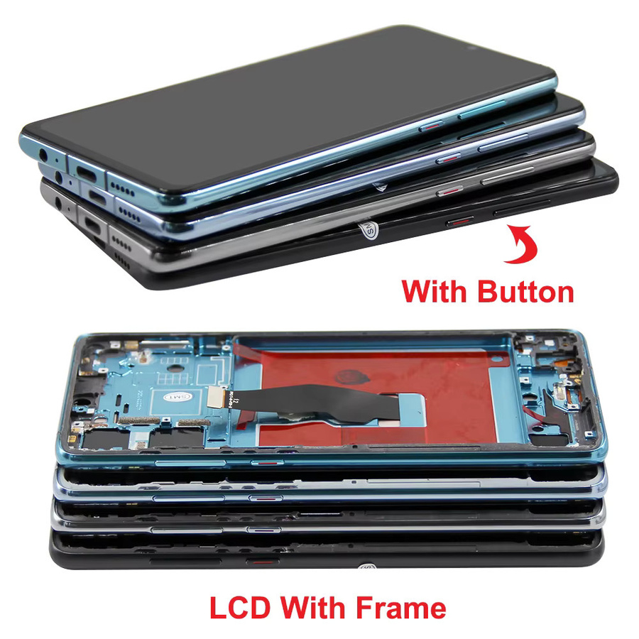 Huawei P30 LCD Display Ersatz mit Rahmen und Touch Digitizer in Schwarz für Modelle ELE-L29, ELE-L09, ELE-L04 - Bild 4