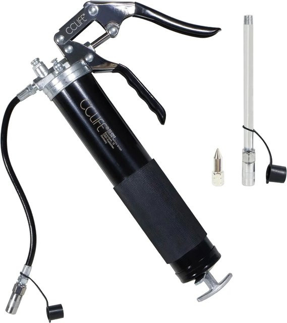 CCLIFE Handfettpumpe Einhand Kartuschenfettpistole mit 6000PSI - Bild 1