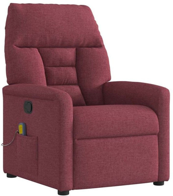 Massagesessel Relaxsessel von vidaxl in Rot aus Stoff und Metall - Bild 1
