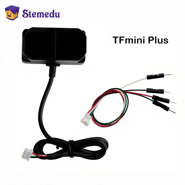 Benewake TFmini Plus LiDAR-Modul Mikro-Entfernungsmesser in Schwarz mit UART/IIC-Schnittstelle für Arduino und Pixhawk, Messbereich 0,1–12 m, IP65 wasserdicht - Bild 1