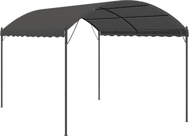 vidaXL Pavillon Anthrazit B: 400 cm, T: 300 cm, H: 260 cm aus Stahl und Polyester - Bild 1