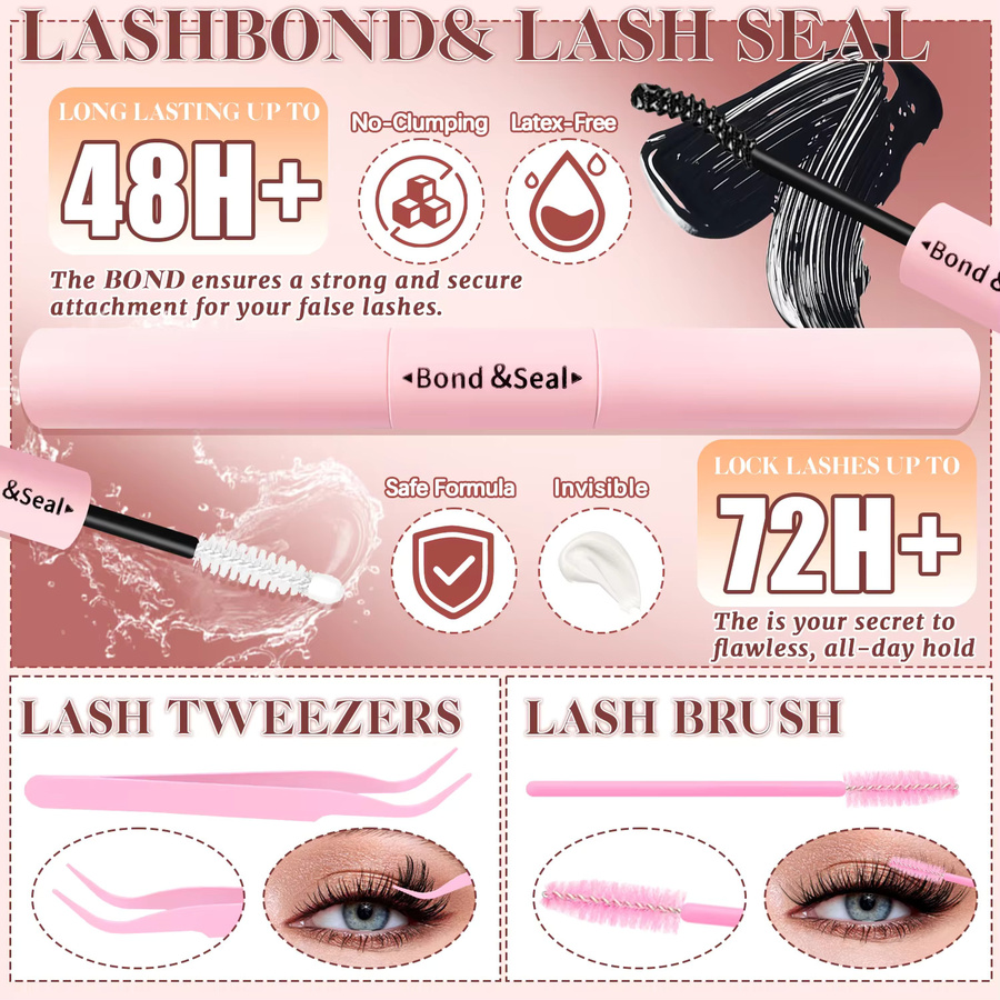 EIMNY Wimpernverlängerungs-Set, 32-teilig - Bild 5