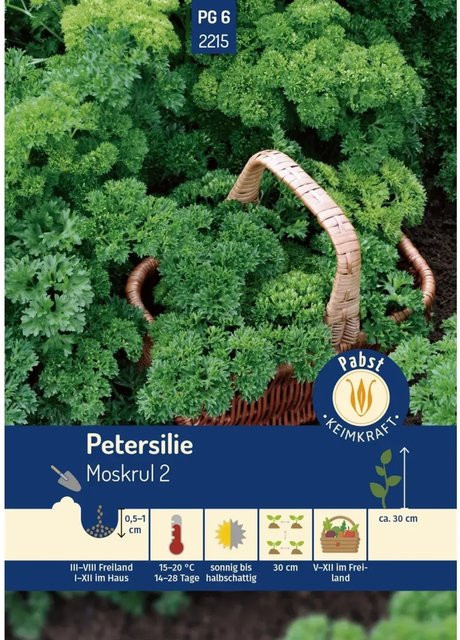 Pabst Keimkraft Petersilie Gekraust Saatgut 1000 g - Bild 1